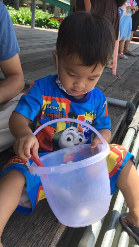 พาน้องไห้อาหารปลา