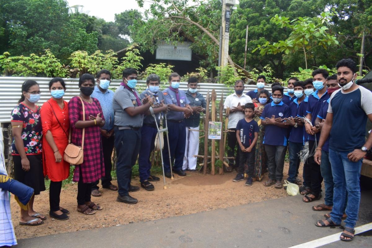 Baden Powell birthday celebration and plant for hope project by Kankesathurai district phase 2 at kankesanthurai road tree planting
