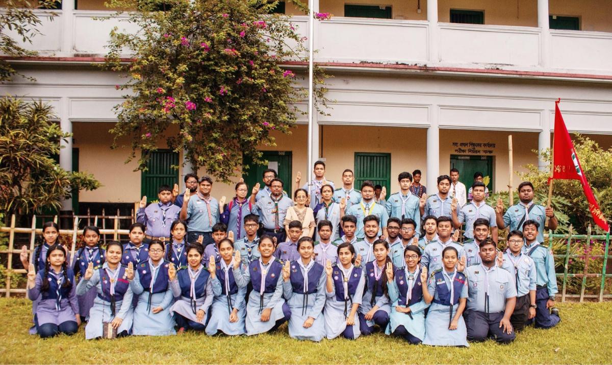 Investiture Group Camp of 13th Hussars Open Rover Scout Group