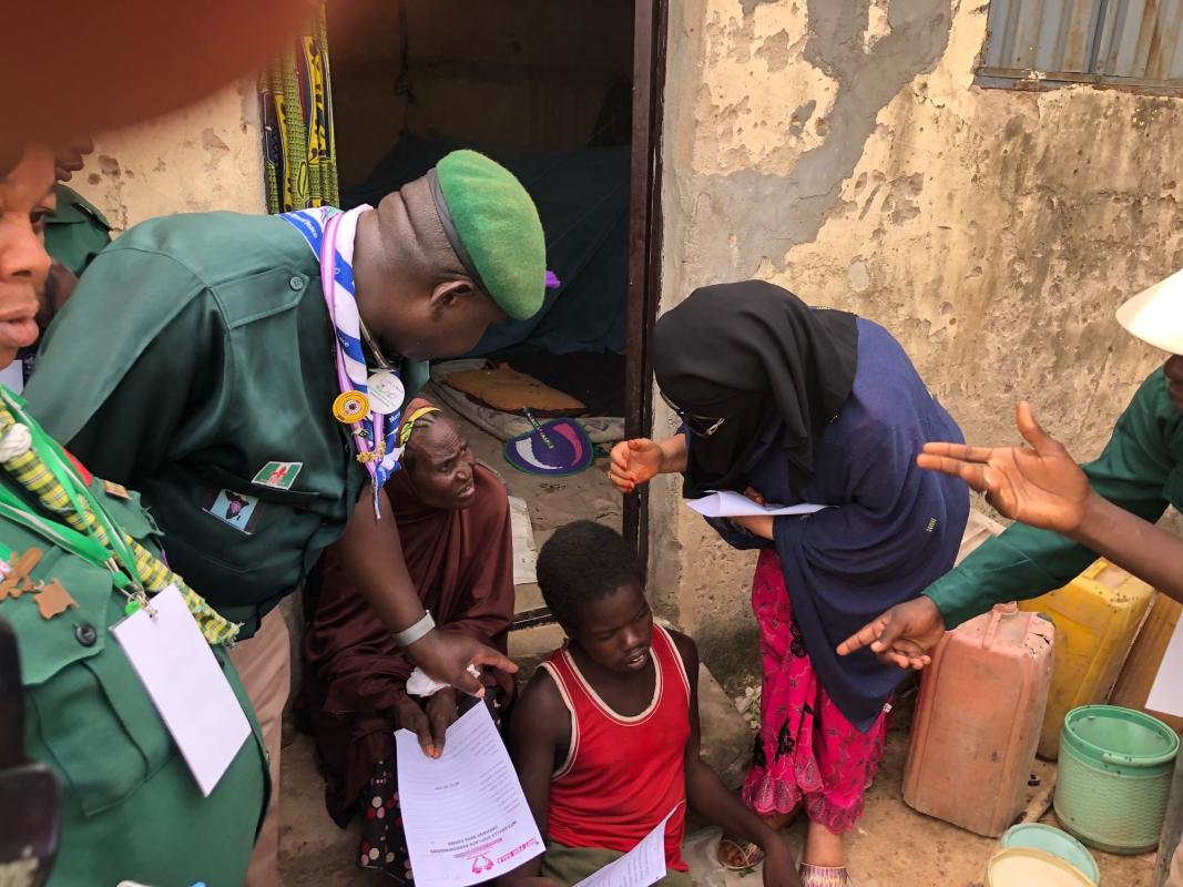 Distribution of food to the IDPs  in Maiduguri 