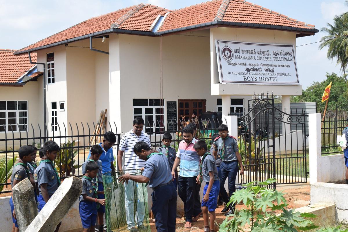 green evaluation and plantation at street of J/Mahajana college
