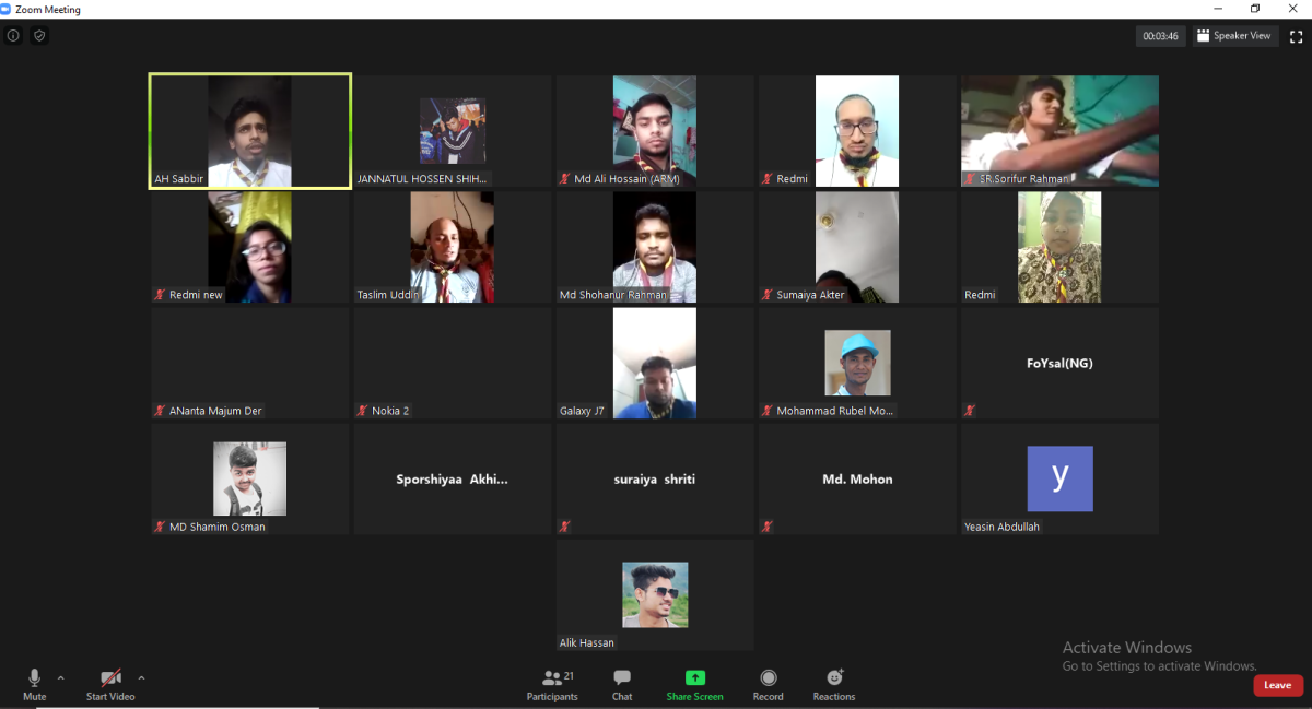 Online Activity on Cru-Meeting 