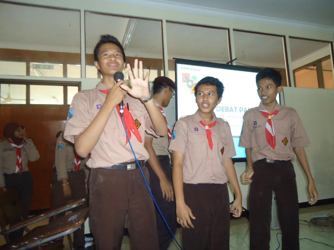 educational leadership at scout camp of Surabaya Indonesia