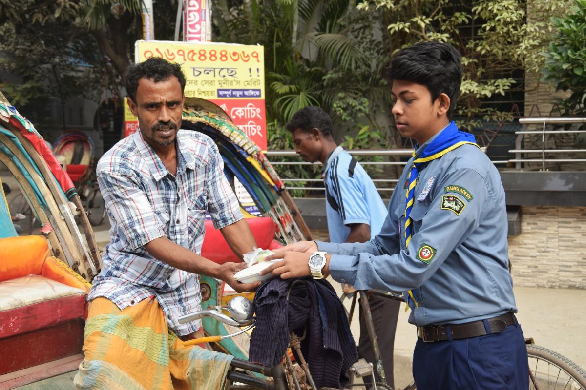 Providing Foods to poor people 