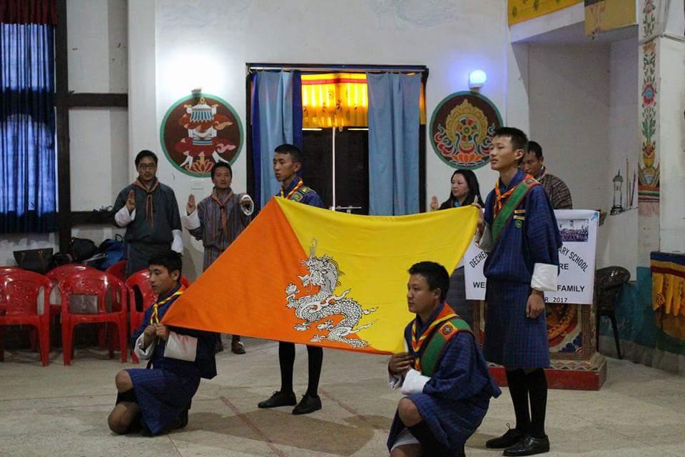 Promoting happy scouts in Bhutan(Land of Gross National Happinese)