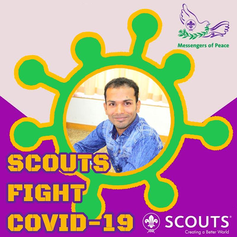 covid 19 response program at sheba Mukta scout group, sirajganj