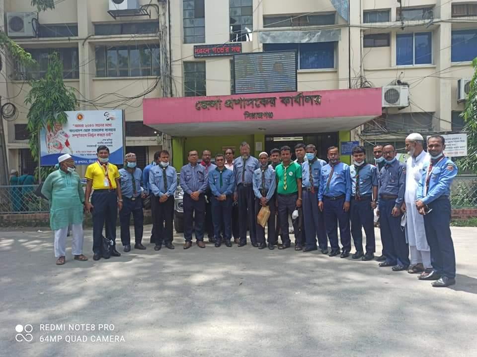 সিরাজগঞ্জ জেলার অতিরিক্ত জেলা প্রশাসক সার্বিক জনাব মোঃ ফিরোজ মাহমুদ (উডব্যাজার) স্যারের বদলী জনিত বিদায় উপলক্ষে সিরাজগঞ্জ জেলা স্কাউটস এর পক্ষ থেকে বিদায় সংবর্ধনা