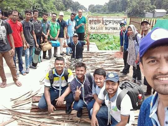 SDG survey on Jamuna Char, Jamalpur - by Crystal Open Scouts