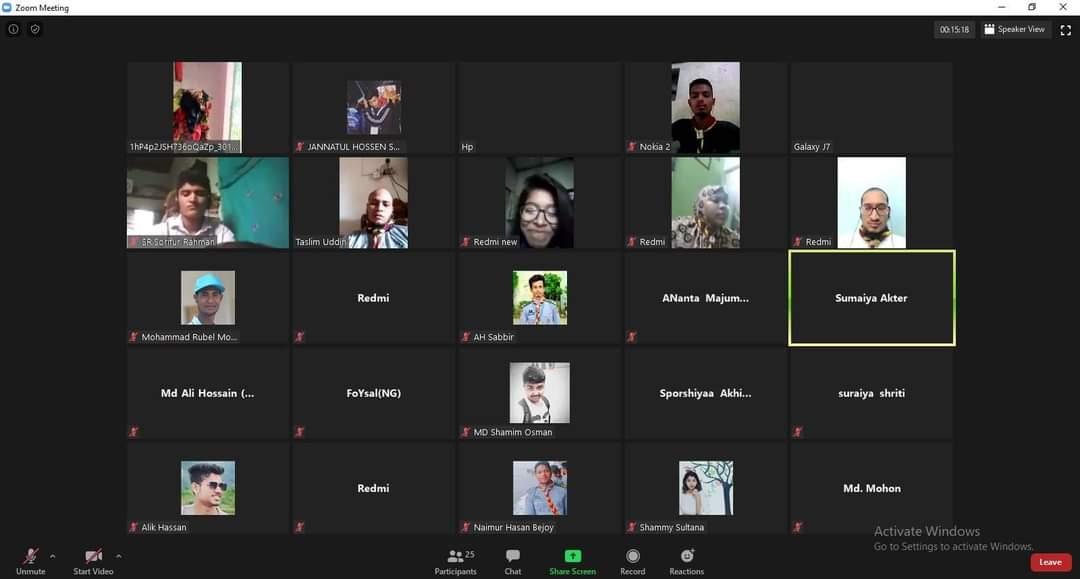 এই প্রথম আামাদের অনলাইন ক্রু-মিটিং অনুষ্ঠিত হয়।