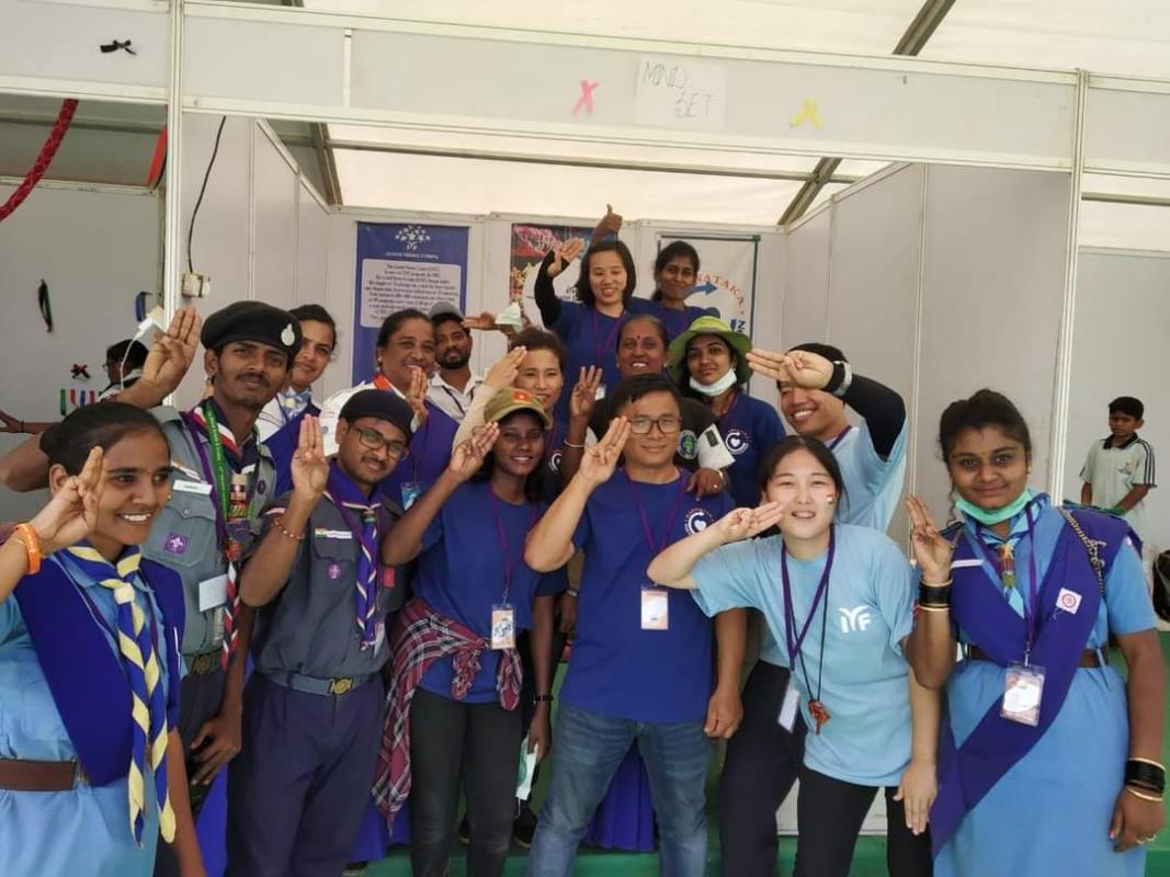 Ogel making duty at jamborette 