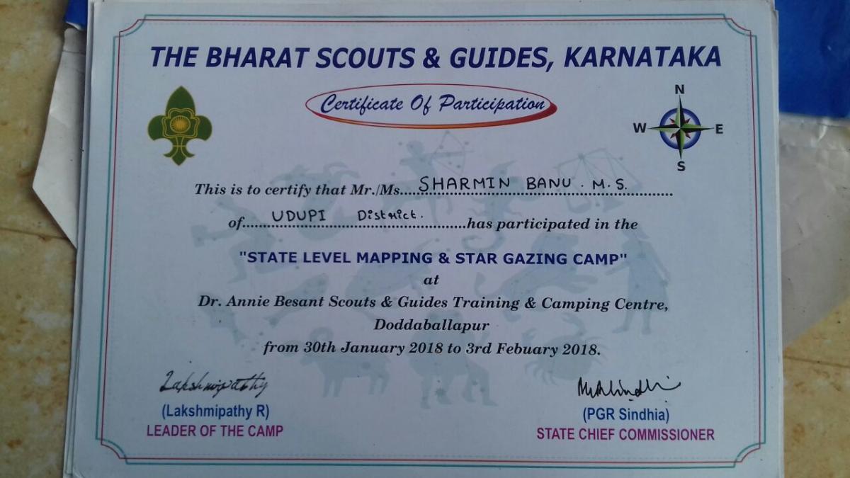 State level Mapping and Star Gazing Camp 2018 Banglore Karnataka INDIA.