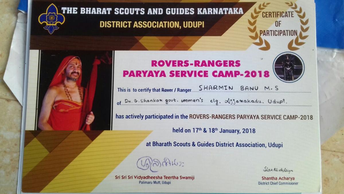 Rover Rangers Paryaya Service camp 2018