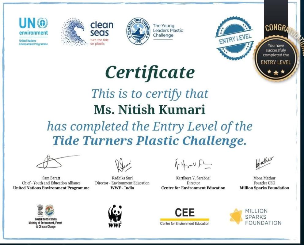 #Plastic Tide Turners Challenge 