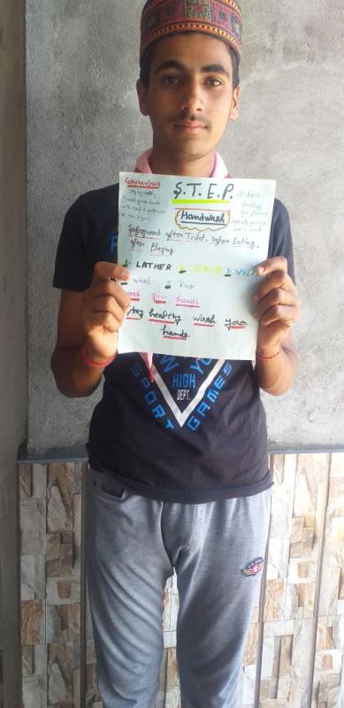 sankalp project#proper method of washing hands.