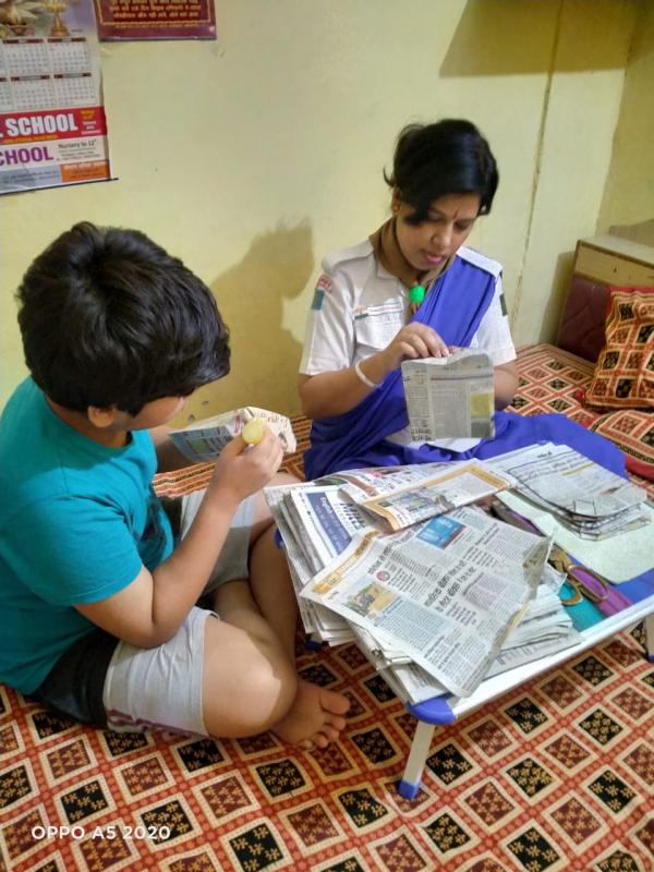 cerrybeg making in west materiyal in covid-19b by unit leader suman charan