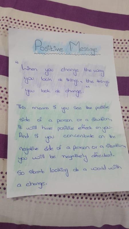 Positive Message Towards Society