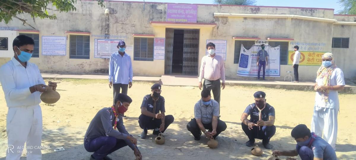  पक्षियों के लिए जल  व  घोंसला कि  व्यवस्था