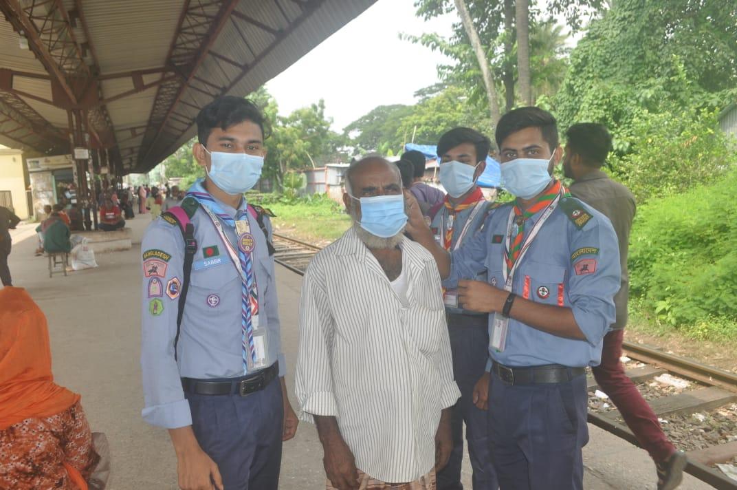 করনাকালীন সময়ে শতভাগ মাস্ক নিশ্চিতকরণ
