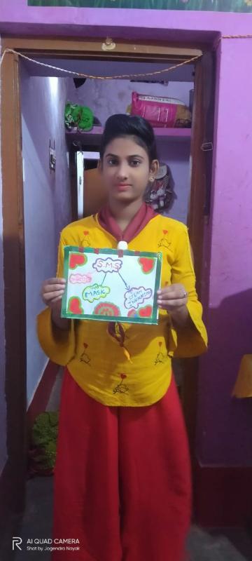 USE OF LEISURE TIME ,CREATING AWARENESS ON COVID19 BY POSTER FLYER, AND ON PAPERBAGS,RANGERS ROVERS S.. B. SC. H. S. SCHOOL KONISI GANJAM