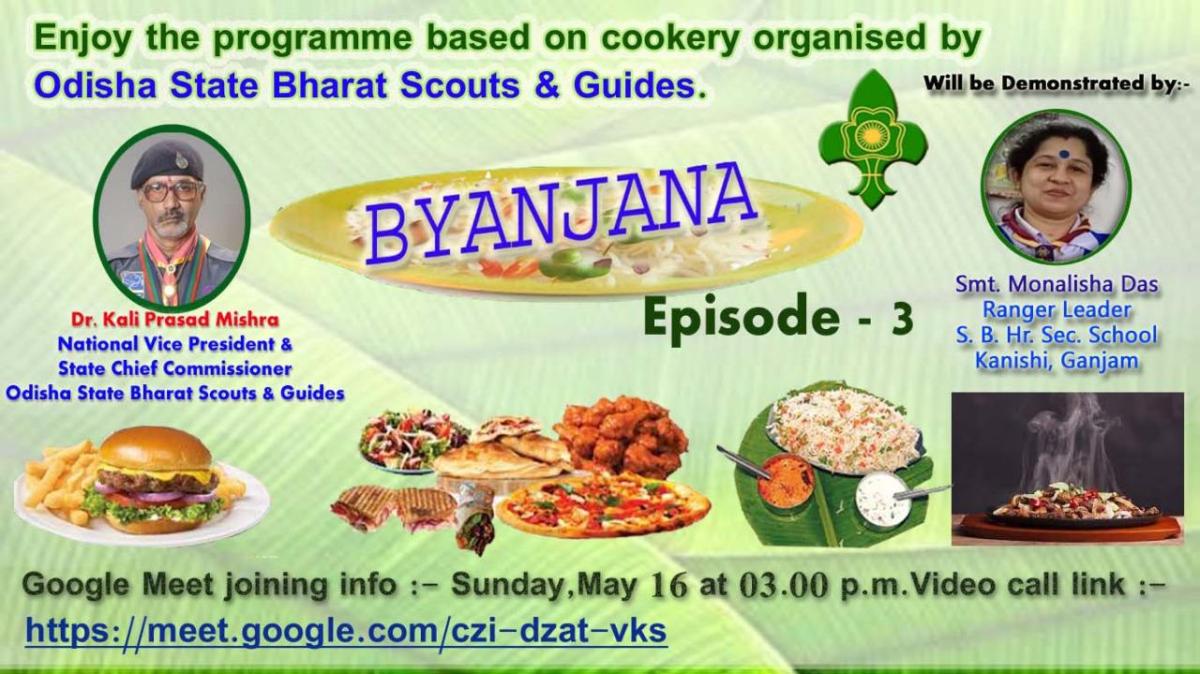 BYANJAN, AN INITIATIVE BY OSBSG, I AS A CHEF PREPARED HEALTHY ATTA PIZZA ON TAAWA, AND MANGO MILK SHAKE 
