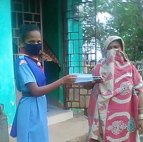 project 1,health and wellbeing,mask making and  distribution  