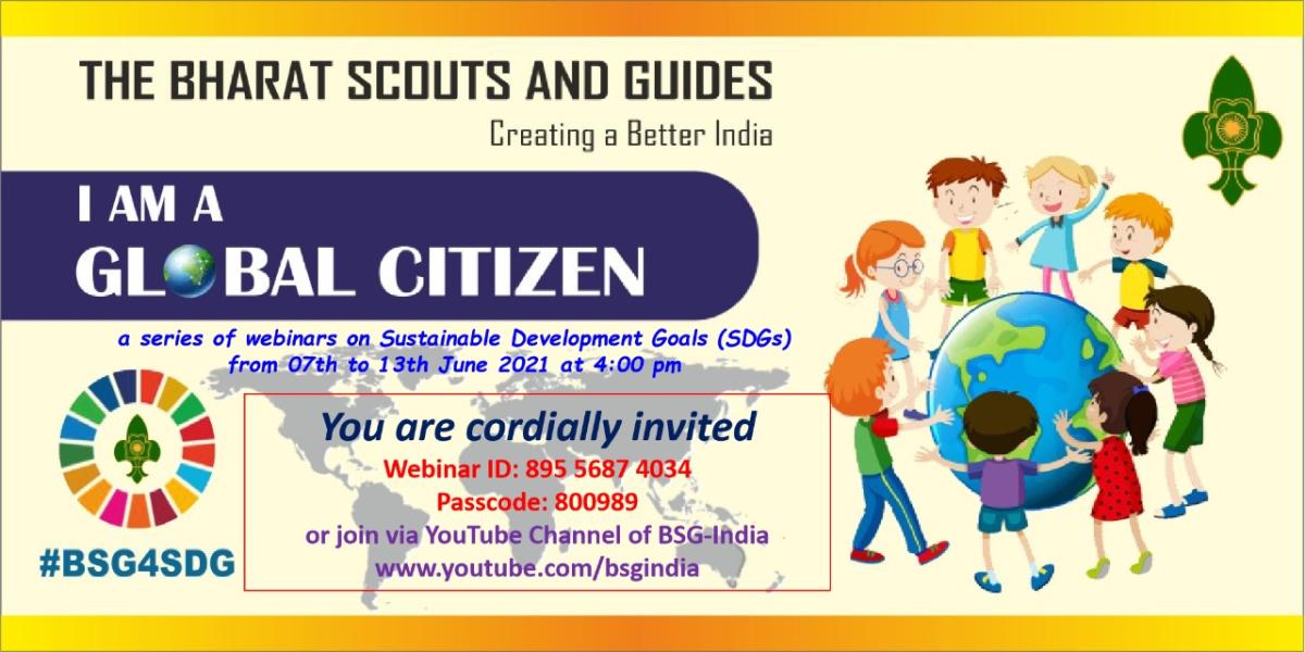 I am global citizen webinar for SDGs