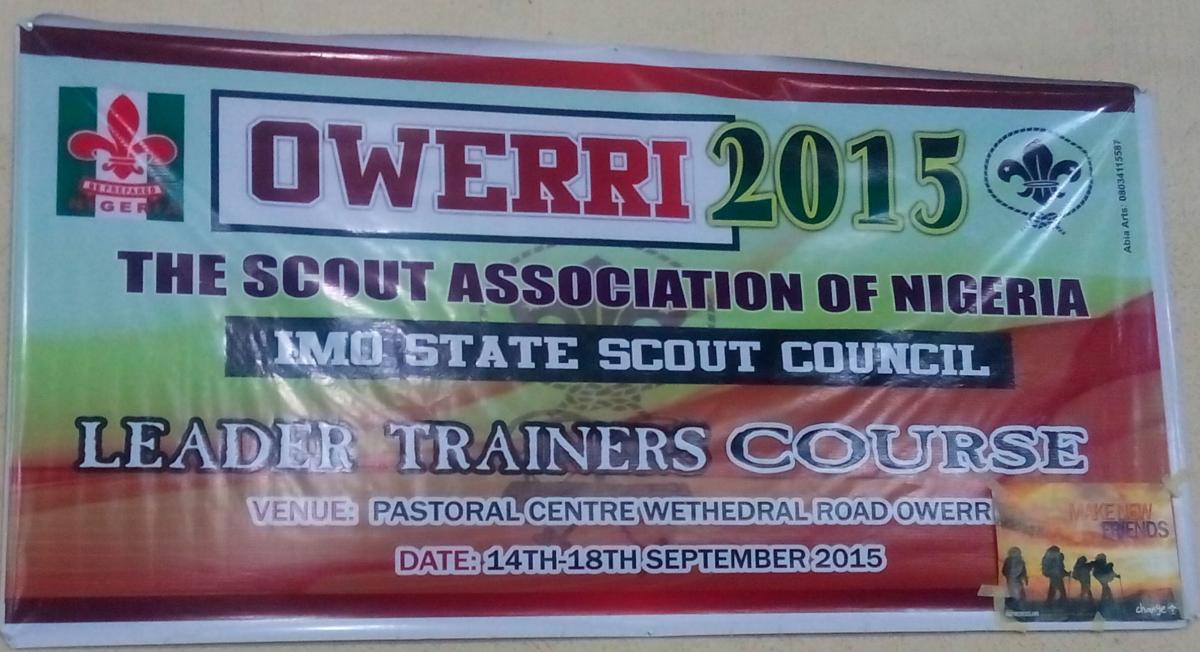 2015 LEADER TRAINER COURSE FOR THE SCOUT ASSOCIATION OF NIGERIA