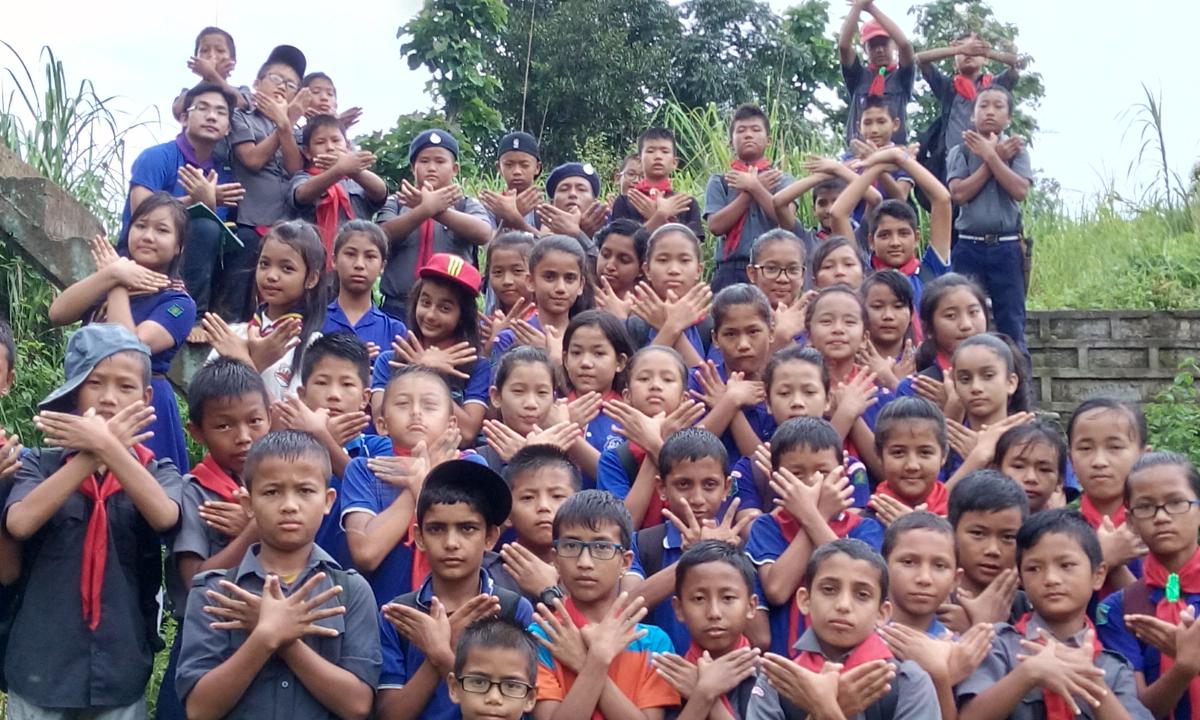 DISTRICT LEVEL TRITIYA SOPAN SCOUTS AND GUIDES HIKING