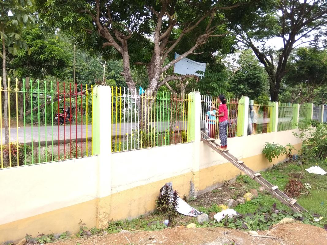 PAINTING OF SCHOOL FENCE | World Scouting