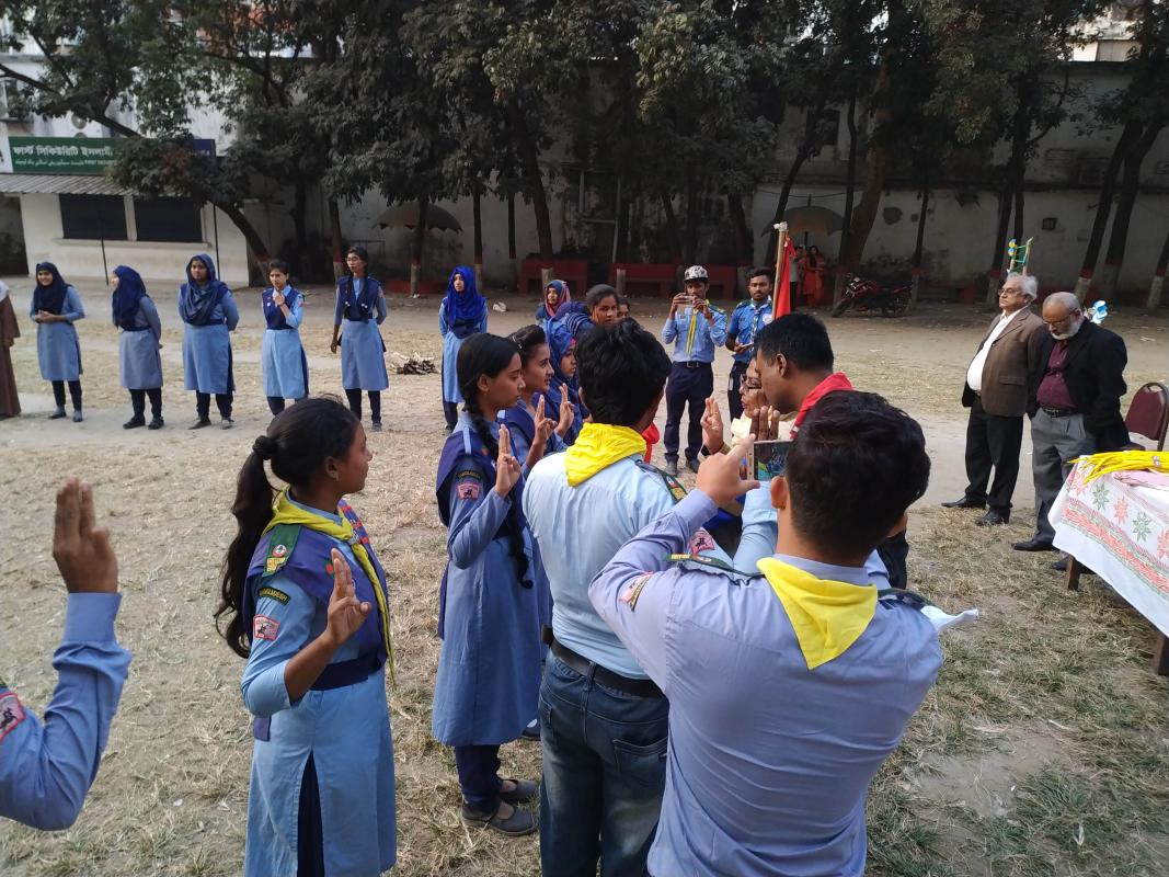 মোহাম্মদপুর কেন্দ্রীয় কলেজ রোভার স্কাউট গ্রুপ দিক্ষা ক্যাম্প