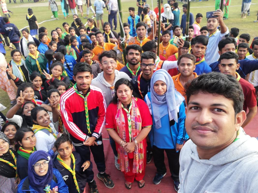 Dhaka District Rover Moot held on sub - district Dhamrai Novojog Degree College
March, 18 to 23, 2019 organised by Bangladesh Scouts Dhaka District Rover. Participants in deferent College University and Open Rover Scout Unit More then 100 units.