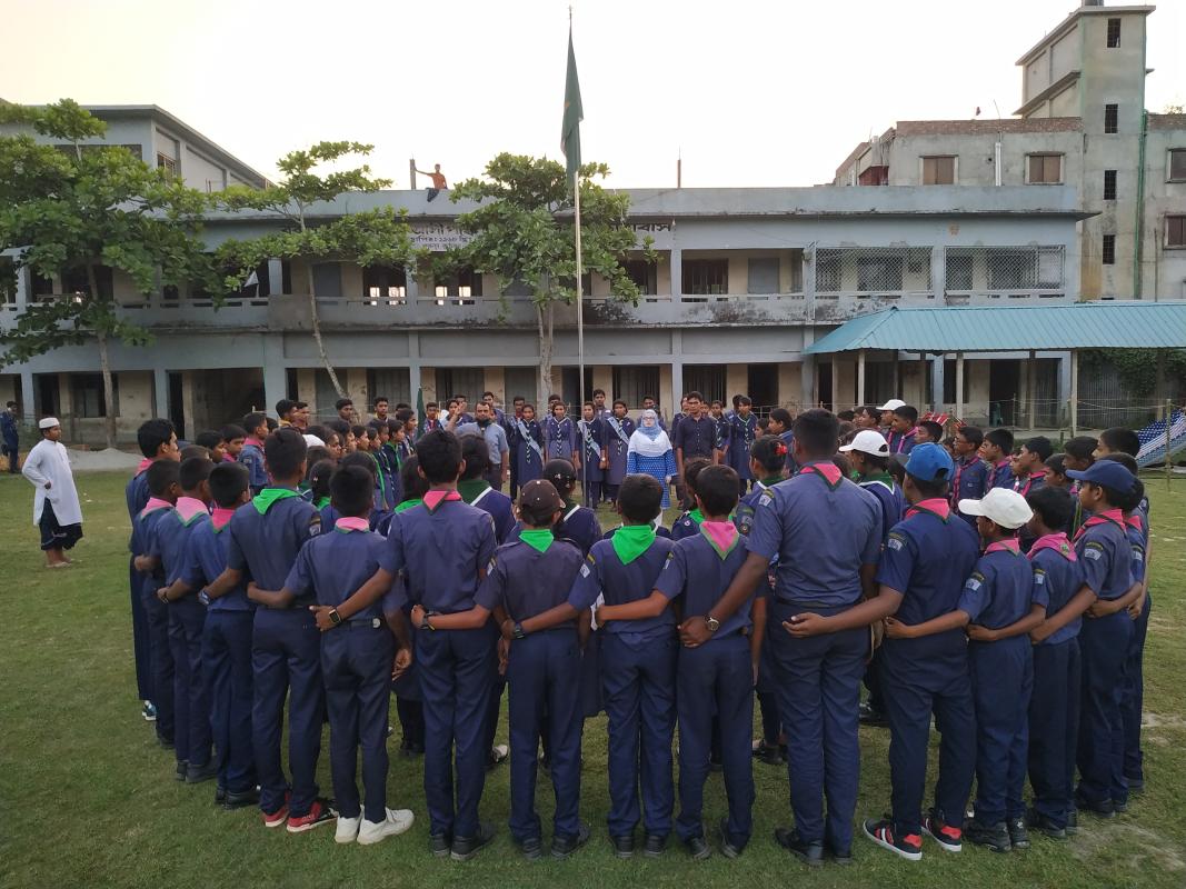 স্কাউট এর দীক্ষা অনুষ্ঠান 