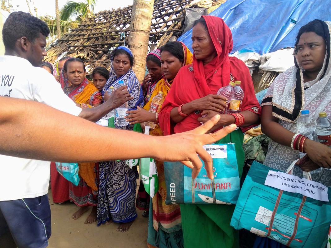 Relief towards cyclone Fani victims
