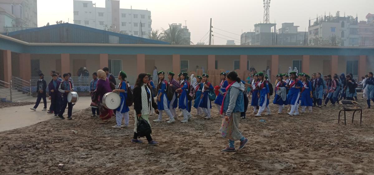 During school ceremonies