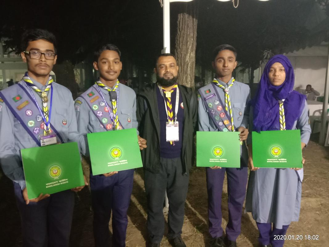 প্রেসিডেন্টস স্কাউটস অ্যাওয়ার্ড অনুষ্ঠানে NSTC মৌচাকে