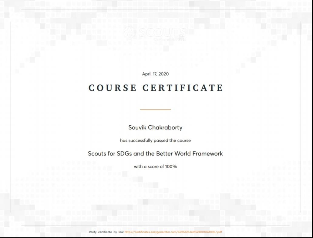 SANKLAP LEARNING SDG's AND BETTER WORLD FRAME WORK