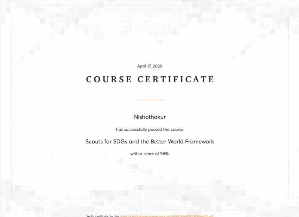SDG E-learning Course Better World Framework