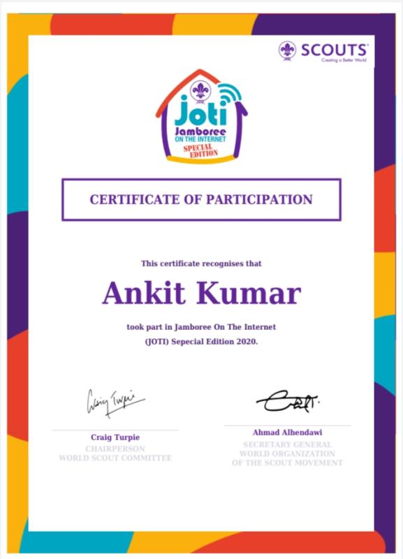 [D] Digital Scouting Guiding Challenge 1 – #Special JOTI, 3 – 5 April 2020