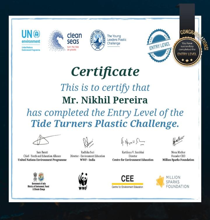 Project sankalp :B Environmental and Sustainability :challenge 2-#plastic tide turners challenge. 