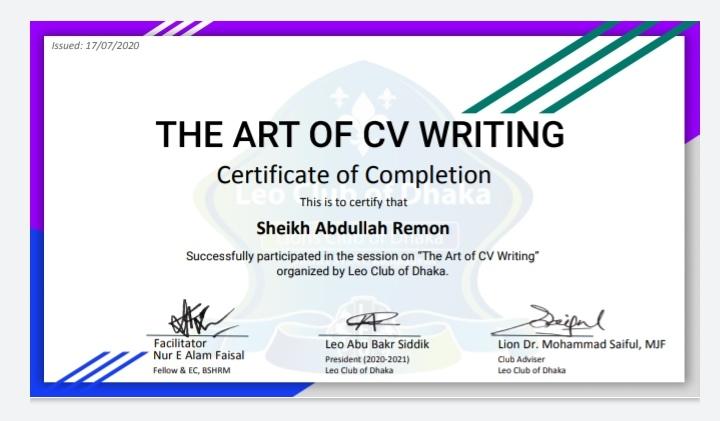The art of CV writing 