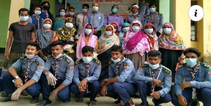 বিশ্ব স্বাক্ষরতা দিবসে মাগুরা আদর্শ কলেজ রোভার স্কাউট গ্রুপের নিরক্ষর মুক্ত কর্মশালা