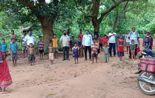 We have distribute 30 to 35 mask to some poor children
