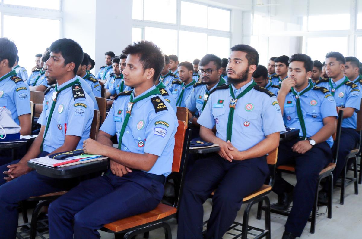 First Independence Day camp arranged by Daffodil International University Air Rover Scout Group.