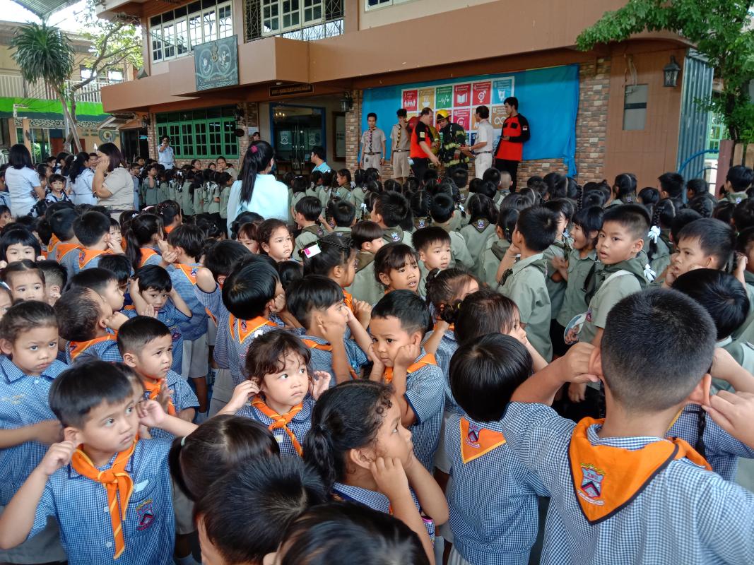 กิจกรรมเรียนรู้การป้องกันการเกิดไฟไหม้