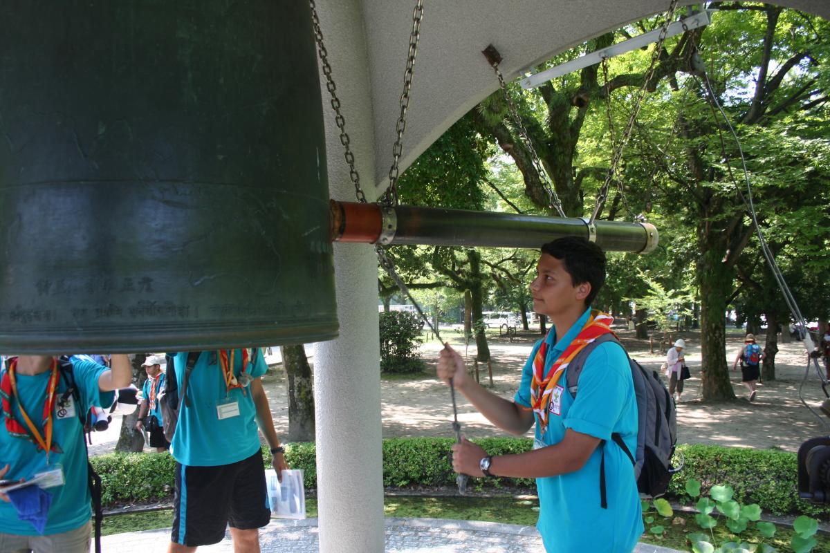 Enjoy the Peace day at the WSJ 2015 in Hiroshima (Peace Memorial Ceremony)