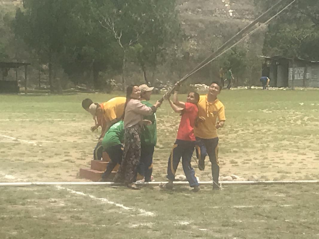 hoisting flag World Scouting