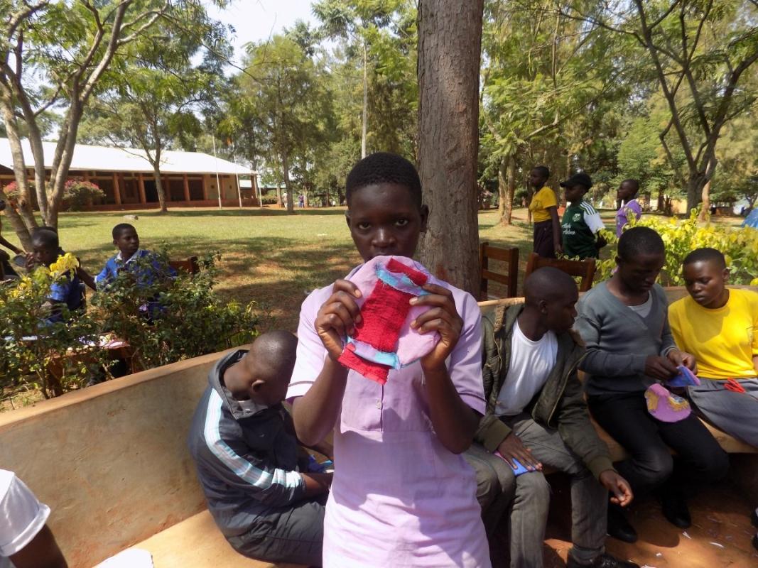 REUSABLE SANITARY TOWELS AND MENSTRAUL HYGIENE EDUCATION BY SCOUTS 