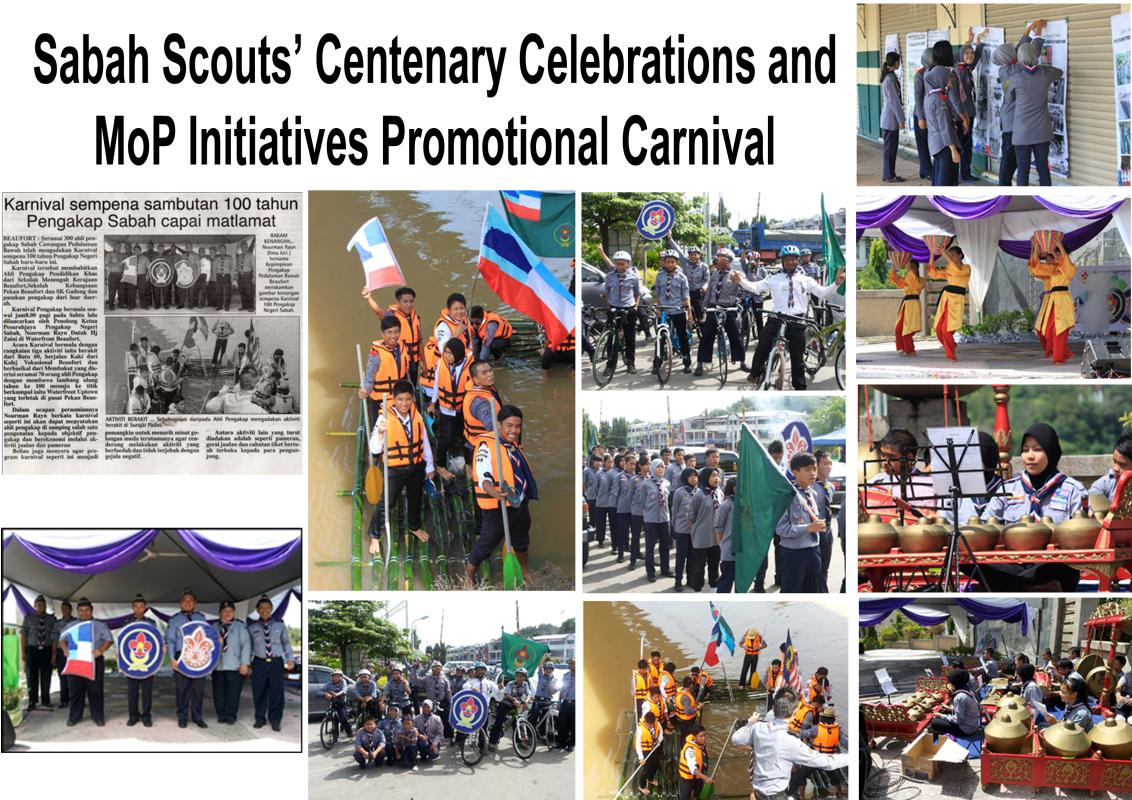 SABAH SCOUTS' 100 YEARS ANNIVERSARY PROMOTION AND MOP CARNIVAL