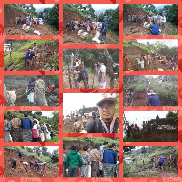 work in progerss through volunteer to built traditional play field. c