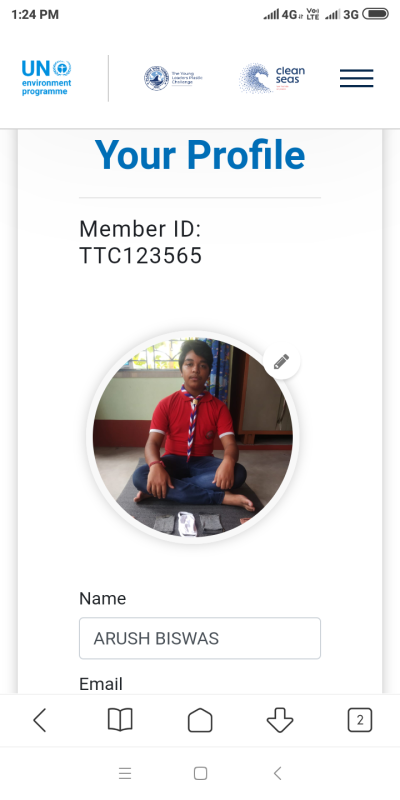 Member ID for Plastic Tide Turners Challenge.... #Sankalp #SankalpForBeautifulWorld #bsgindia #StayhomeStaysafe #Challenge